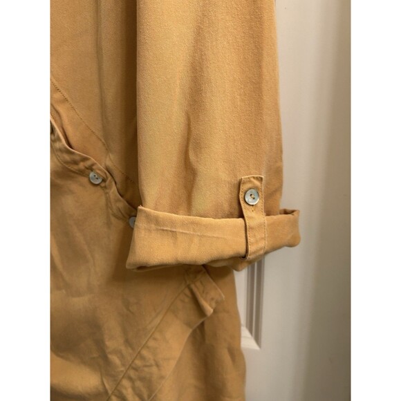 Soft Surroundings Women’s Gold Tencel Wrap Asymmetric Tunic Size M - Picture 4 of 9